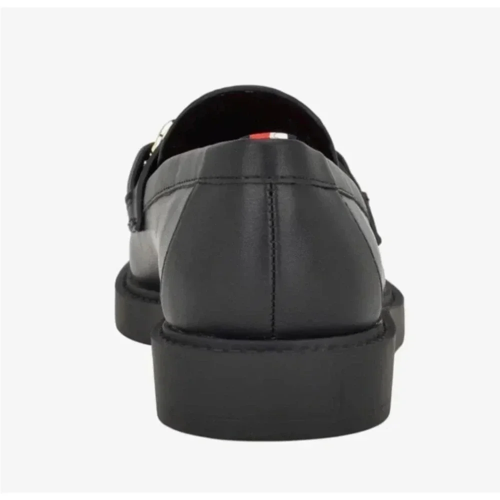 NEW Tommy Hilfiger Women’s Size 7.5 Black Terina Faux Leather Loafers